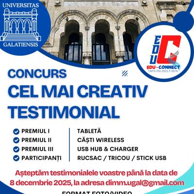 Concurs „Cel mai creativ testimonial”